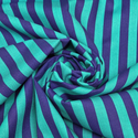 Tela Estampada de 100% Algodón 44" Rayas, Iris - 1 yarda