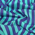 Tela Estampada de 100% Algodón 44" Rayas, Iris - 1 yarda