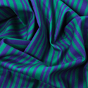 100% Cotton Printed Fabric, 44/45" Green Stripes