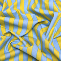 Tela Estampada de 100% Algodón 44" Rayas, Myrtle - 1 yarda