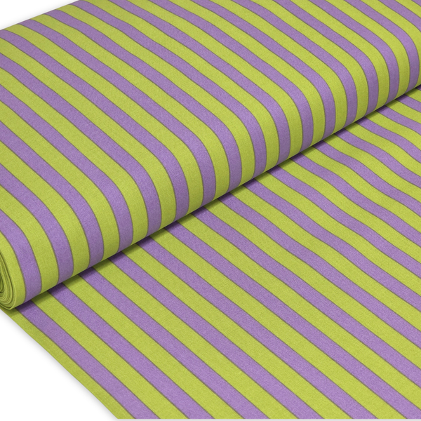 Tela Estampada de 100% Algodón 44" Rayas, Orchid - 1 yarda