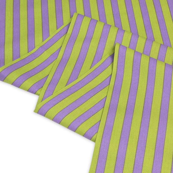 Tela Estampada de 100% Algodón 44" Rayas, Orchid - 1 yarda