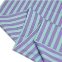 Tela Estampada de 100% Algodón 44" Rayas, Petunia - 1 yarda