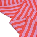 Tela Estampada de 100% Algodón 44" Rayas, Poppy - 1 yarda