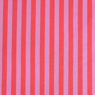 Tela Estampada de 100% Algodón 44" Rayas, Poppy - 1 yarda