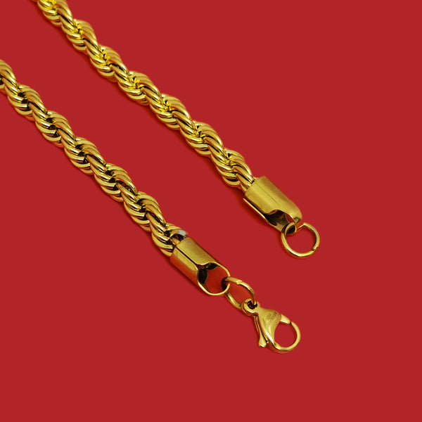 Cadena de Cuerda con Cierre de Langosta - Stainless Steel , 1 pieza