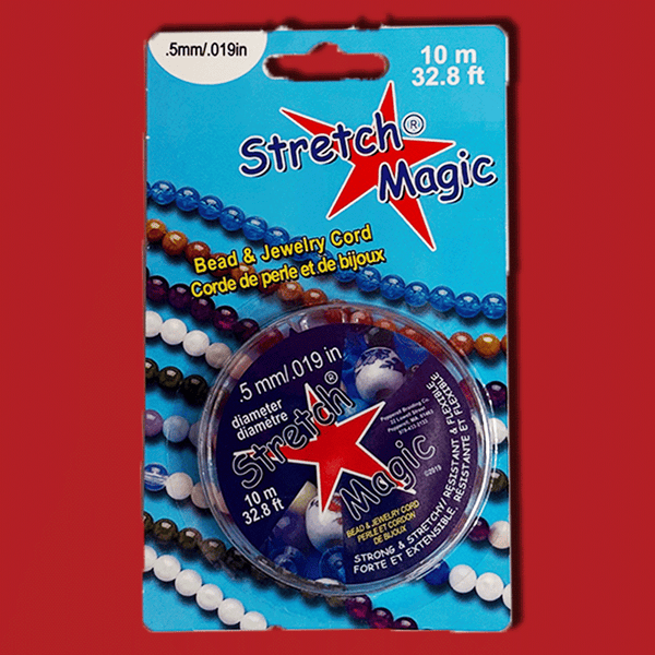 Stretch Magic™ Elastic Cord from Bead Smith– 0.5mm Clear; 10 meters