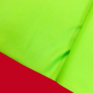 Neon Green 100% Polyester Pongee - 58" Wide; 1 Yard