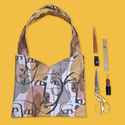 Tela de Tapicería Estampada con Caras 110" - 1 yarda