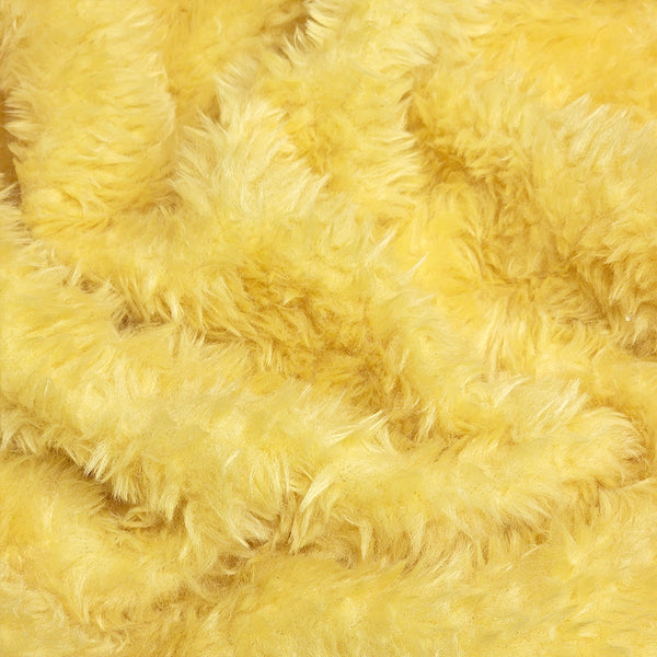 Yellow, Faux Fur Fabric / Tela de Peluche - 60" Wide - SOLO PICKUP