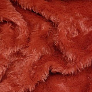 Brick Red, Faux Fur Fabric / Tela de Peluche - 60" Wide - SOLO PICKUP