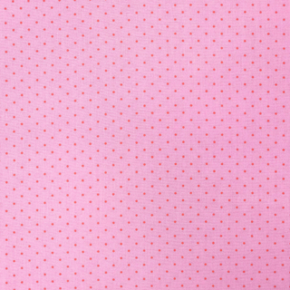 Tela Estampada de 100% Algodón 44" Polka Dots Pequeños, Candy - 1 yarda