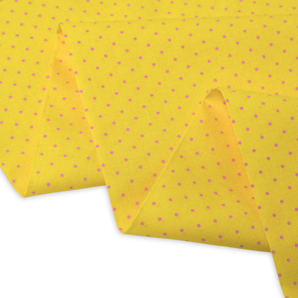 Tela Estampada de 100% Algodón 44" Polka Dots Pequeños, Flare - 1 yarda