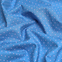 Tela Estampada de 100% Algodón 44" Polka Dots Pequeños, Sky - 1 yarda