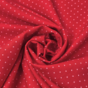 Tela Estampada de 100% Algodón 44" Polka Dots Pequeños, Watermelon - 1 yarda