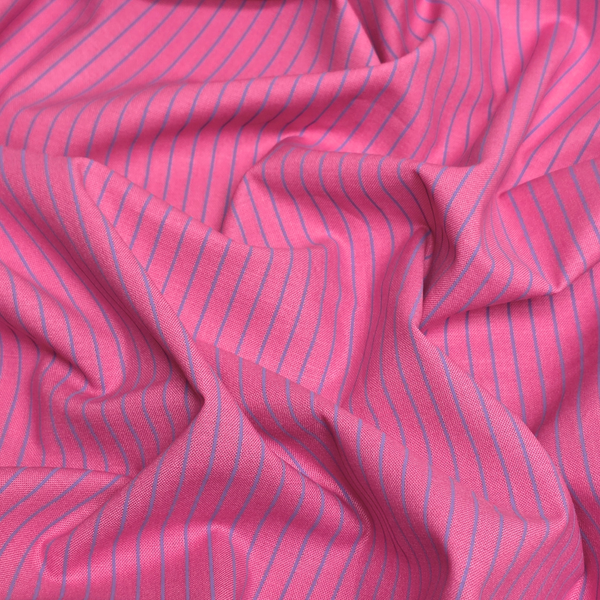 Tela Estampada de 100% Algodón 44" Rayas Finas, Mystic - 1 yarda