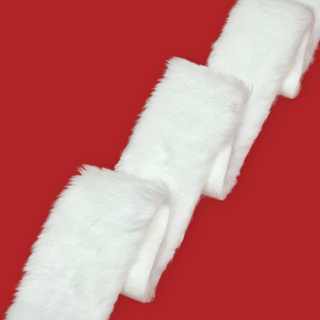 Trimming de Peluche Color Blanco, 2"