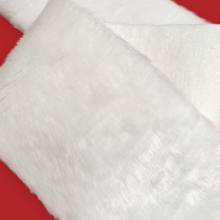 Trimming de Peluche Color Blanco, 4"