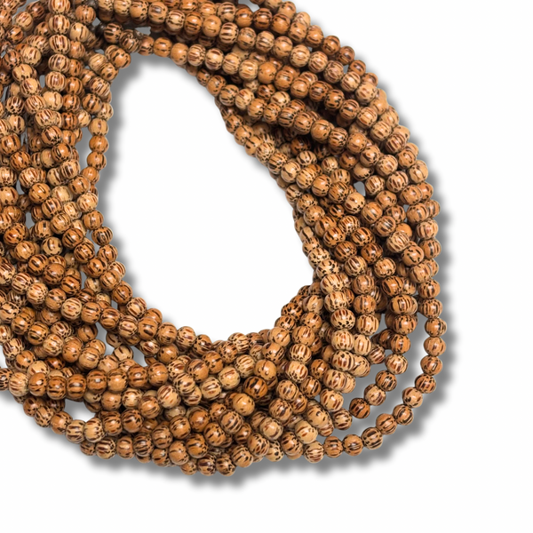 Cuentas Redondas de Madera Palwood - 6mm