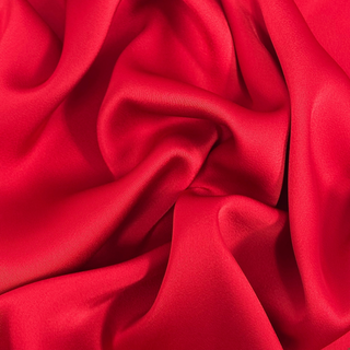 Tela Charmeuse 58", 1 yarda - Rojo