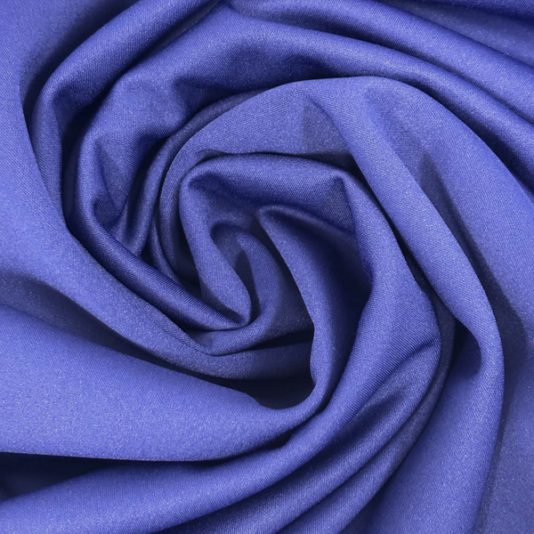 Tela Roman Crepé 60", 1 yarda - Azul Royal / Violeta