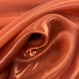 Tela Liquid Look Organza 60", 1 yarda - Cobre