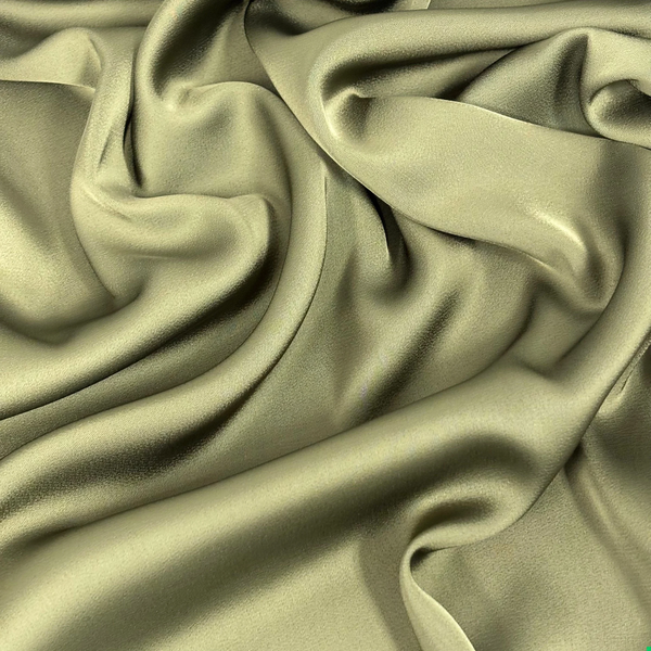 Tela Charmeuse 58", 1 yarda - Musgo