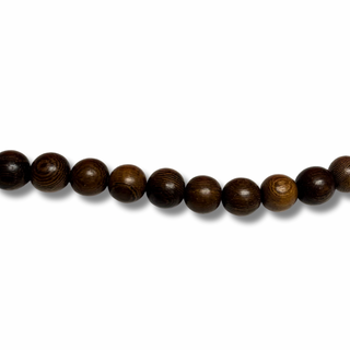 Round Oak Wood Beads - 12mm