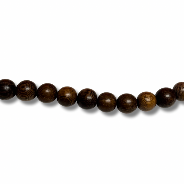 Round Oak Wood Beads - 12mm