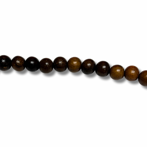 Round Oak Wood Beads - 10mm
