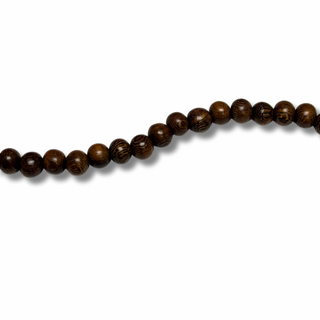 Round Oak Wood Beads - 8mm