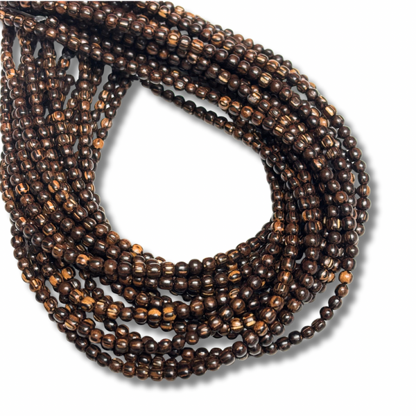 Cuentas Redondas de Madera Palm Wood - 4mm