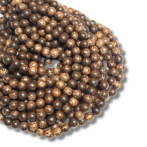 Cuentas Redondas de Madera Palm Wood - 10mm