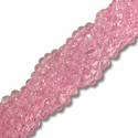 Crystal Rondelle, Pink