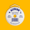 Acculon, Nylon Coated Beading Wire, .015"/30ft- Silver