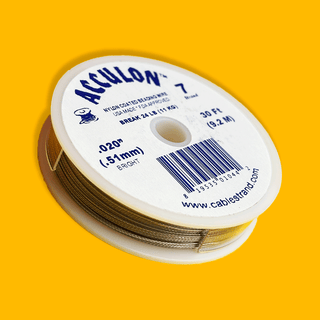 Acculon, Nylon Coated Beading Wire, .020"/30ft- Silver