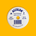 Acculon, Nylon Coated Beading Wire, .020"/30ft- Silver
