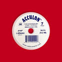 Acculon, Nylon Coated Beading Wire, .018"/30ft- Silver