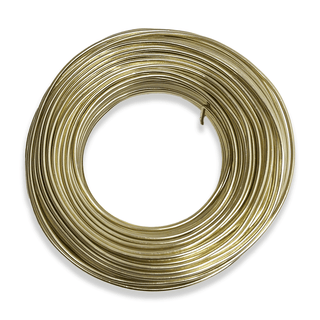 Aluminum Wire – 12 Gauge (2mm), Gold – 60 Yard Roll