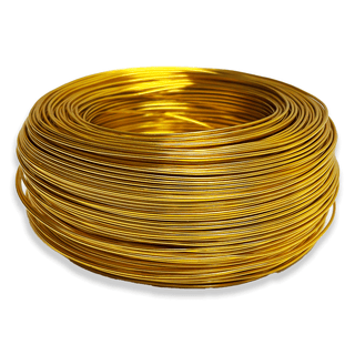 Aluminum Wire – 17 Gauge (1.15mm), Yellow – 154 Yard Roll
