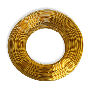 Aluminum Wire – 17 Gauge (1.15mm), Yellow – 154 Yard Roll