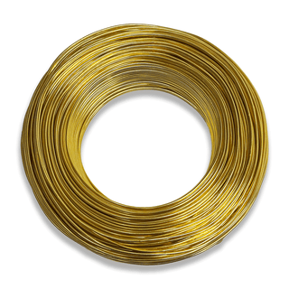 Aluminum Wire – 15 Gauge (1.45mm), Gold – 110 Yard Roll
