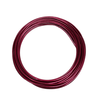 Aluminum Wire – 12 Gauge (2mm), Metallic Pink – 5 Yard Roll