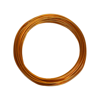 Aluminum Wire – 12 Gauge (2mm), Orange – 5 Yard Roll
