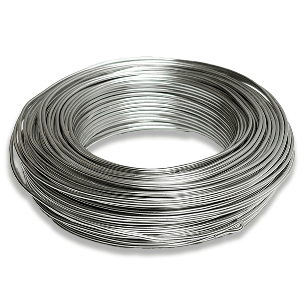 Aluminum Wire – 12 Gauge (2mm), Silver – 60 Yard Roll