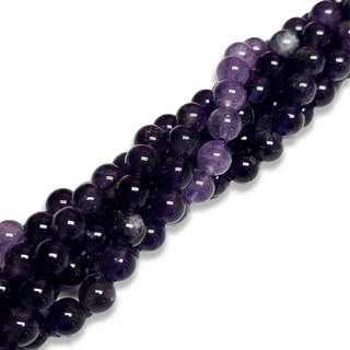 Amethyst Smooth Round Bead, 6mm -1 strand