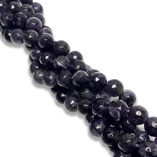 Amethyst Smooth Faceted Bead, 10mm -1 strand