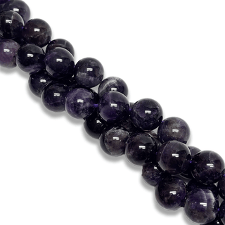 Amethyst Smooth Round Bead, 14mm -1 strand