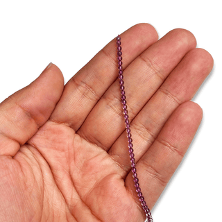 Amethyst Smooth Round Bead, 2mm -1 strand