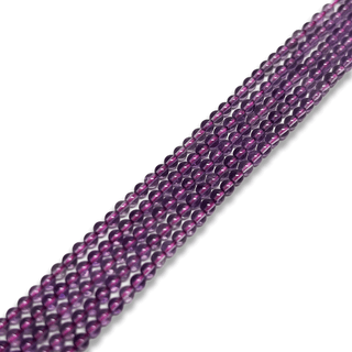 Amethyst Smooth Round Bead, 2mm -1 strand